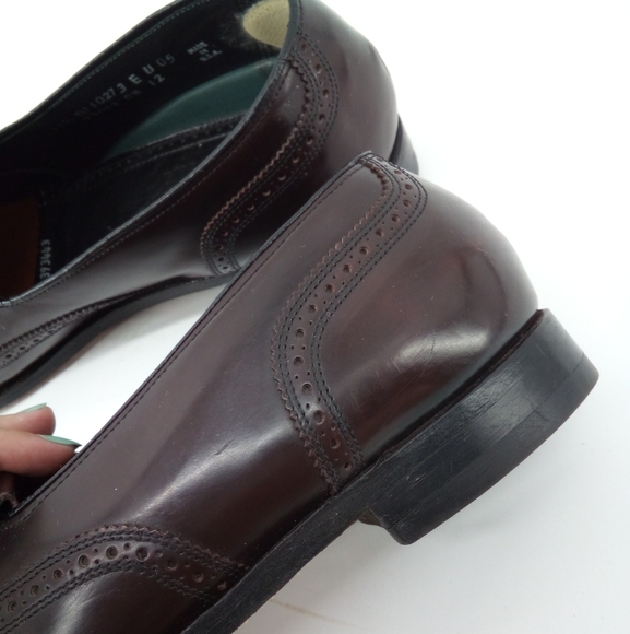 Florsheim Imperial Genuine Leather Tassel Brown Oxford Loafer Shoes 11.5 - Picture 13 of 14